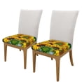 thumbnail image 2 of Gaeub Sunflowers in Bucket Square Chair Seat Covers, Stretch Fitted Printed Chair Seat Cushion Cover for Kitchen, Office - One Size, 2 of 9