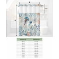 thumbnail image 7 of No Hook Shower Curtains, Coastal Jellyfish Long Bathtub Curtains with Snap in Liner, Blue Nautical Marine Life Conch Coral Waterproof Washable Fabric Bathroom Shower Curtain Sets, 72" x 84", 7 of 7