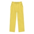 thumbnail image 2 of Girl Pants Size 5-6Y Kids Stretch Soft Casual Trousers Elastic Waist Solid, 2 of 5