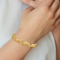 thumbnail image 5 of Diamond2Deal 14k Yellow Gold Dolphin Bracelet for Women 7.5", 5 of 6