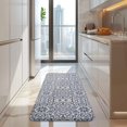 thumbnail image 4 of Blue Traditional Floral and Vine Pattern Kitchen Rug Mat,Kitchen Runner Rugs Non Skid Washable,Decorative Kitchen Floor Mats for Kitchen,Sink,Laundry,17"x47.2", 4 of 7