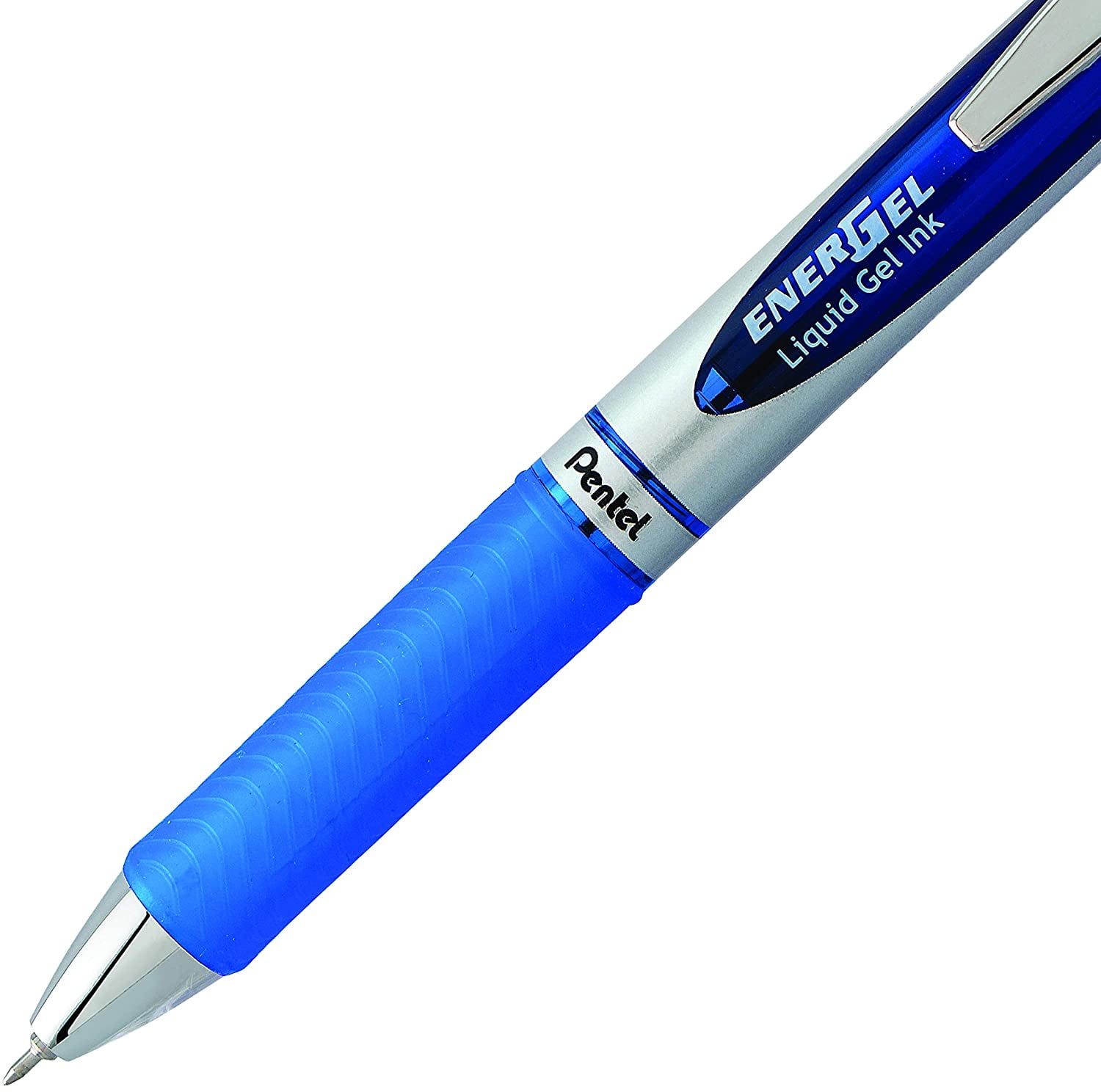Pentel EnerGel RTX Retractable Liquid Gel Pen, Extra Fine Line, Needle Tip, Blue Ink ,12 pack (BLN73-C), 0.3mm needle