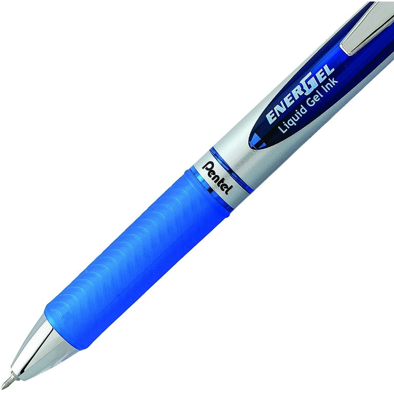 Pentel EnerGel RTX Retractable 0.7mm Medium Line Blue Liquid Gel