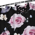 thumbnail image 4 of Waterproof Pioneer Shower Curtain 84x72 Inch Polyester Unique Colorful Floral Shower Curtain for Bathroom Hotel Home Decor with 12 Plastic Hooks, 4 of 5