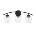 thumbnail image 2 of Trade Winds Hannah 3-Light Bathroom Vanity Light in Matte Black, 2 of 5