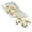 Beige, variant on 20 Synthetic Turquoise Stone 3/4 inch Sideways Cross Beads with 1.5-2mm Hole (Beige)