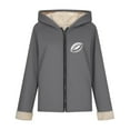 thumbnail image 5 of Gamivast Fuzzy Fleece Lined Jackets for Women Lightweight Hooded Long Sleeve Sherpa Coats Oversized Full Zip Outerwear with Pockets Travel Fall Fashion Sweatshirts, 5 of 6