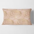 thumbnail image 2 of Designart Rose Gold Abstract Geometry Luxury' Mid-Century Modern Throw Pillow - 12x20, 2 of 2