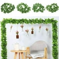 thumbnail image 3 of Visland 6PCS Fake Plants for Room Decor, Artificial Ivy Leaves Vines Aesthetic Home Decorations Faux Hanging Greenery Garland for Bedroom Garden Wall Indoor Outdoor, 3 of 7
