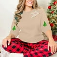 thumbnail image 6 of SwiftWear Holiday Comfort Crewneck Sweatshirt for Women - Long Sleeve Merry Christmas Graphic Pullover Tops Beige, 6 of 9