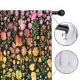 thumbnail image 4 of Blackout Kids Curtains,Dark Pioneer Flower Pattern Childrens Insulated Curtains Set Of 2,Bedroom Essentials,Toddler Room Decor 52x63in(132x160cm), 4 of 5