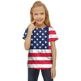 thumbnail image 4 of AOMPMSDX Kid Toddler Shirts 4Th Of July 3D Graphic Printed Tees Boys Girls Novelty Fashion Short Sleeve T Shirts Unisex Casual Tops Pink 9 Years-10 Years, 4 of 4