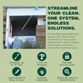 thumbnail image 3 of - Foot Telescopic Extension Pole (-ft Reach) | Lightweight, Rust- Aluminum | /\uD ACME Thread Tip works for Twist-On Squeegee, Duster, Paint Roller, Bulb Changer (pole only), 3 of 6