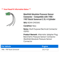 thumbnail image 2 of Manifold Absolute Pressure Sensor Connector - Compatible with 1986 - 1987 Buick Somerset 2.5L 4-Cylinder, 2 of 2