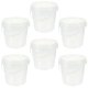 thumbnail image 1 of 6pcs Food Grade Ice Cream Storage Bucket Thick Plastic Transparent Refrigerator Bucket, 1 of 5