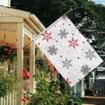 thumbnail image 3 of Multicolor Christmas Snowflake Pattern Fall Garden Flags 28"x40" Double Side,Small Yard Flags for Outside,Outdoor Fall Decor,Autumn Funny Garden Flag Yard Decoration, 3 of 5