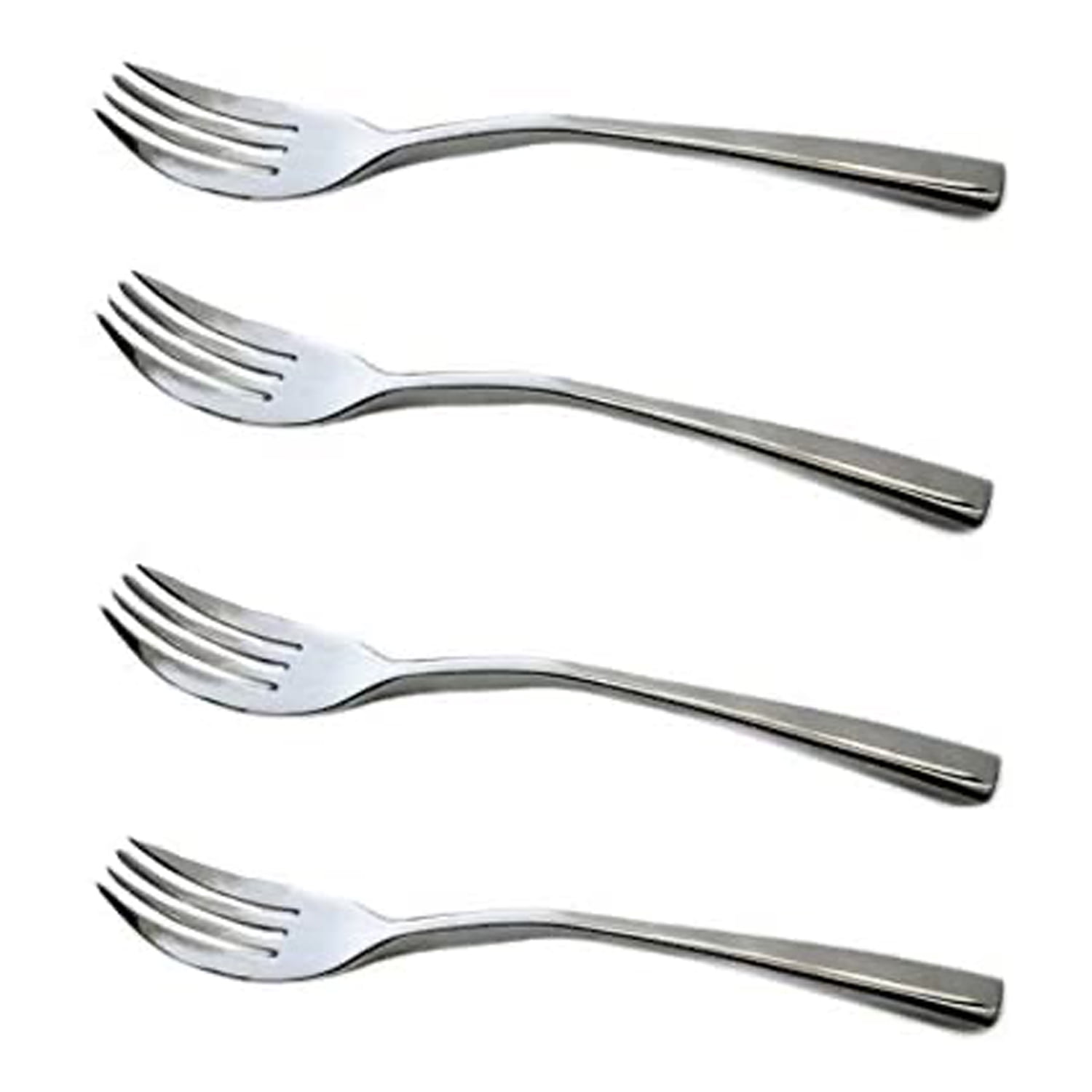 Knork 4 Piece Stainless Steel Dining Silverware Flatware Salad Fork Set
