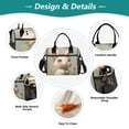 thumbnail image 3 of Medium Cooler Bag Lunch Bag Portable Meal Bag Work Meal Bag Outdoor Meal Bag Travel Meal Bag Picnic Meal Bag Going Out Meal Bag Super Cute Bunny, 3 of 6