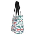 thumbnail image 2 of Kll Tote Bag For Women Colorful Shark Print Shopping Grocery Reusable Bags For Office School Shopping Travel, 2 of 7