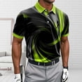 thumbnail image 4 of Zysthvn Golf Shirts for Men Casual Summer Polo Mens Shirts Short Sleeve T Shirts Color block Turn Down Collar Tops, 4 of 5
