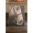 thumbnail image 4 of OIL PAINTING BLACK & WHITE SIDE VIEW HORSE W SILVER FRAME, 4 of 4