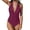 Wine, variant on Vedolay Women Swimsuits Women's One Piece Swimsuit Plunge Neckline Cutout Criss Cross Bathing Suit,Green M