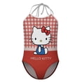 thumbnail image 4 of Hello Kitty Girls One Piece Swimsuits Hawaiian Summer Swimwear Beach Bathing Suit Outfits, 4 of 6