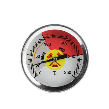 

Bimetallic Thermometer with Large Dial Stainless Pointer Celsius Thermometer Measurable Degrees 0-250 Oven Steel Thermometer for Home Restaurant Bakery