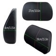 PU Soft Leather Lumbar Cushion,Car Seat Lower Back Support Pillow with