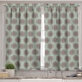 thumbnail image 2 of Ambesonne Abstract Valance & Curtain, Hexagon Effects, 55"x45", Multicolor, 2 of 6