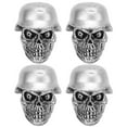 thumbnail image 1 of Valve Stem Caps, Antioxidation Tire Valve Caps Rustproof Helmet Skull Type ABS+Copper  For Cars Bikes SUVs Trucks Motorcycle Silver, 1 of 8