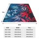 thumbnail image 3 of Balery Red And Blue Leaves Manta de Felpa Suave y Acogedora – Cobija de Franela Aterciopelada para Cama, Lavable y Cálida para Sofá, Mascotas, Transpirable-80"x60", 3 of 7