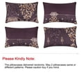 thumbnail image 5 of Twin Size Purple Soft Duvet Cover Set (No Duvet) Reversible Design for Men Women 3 Pcs, 5 of 8