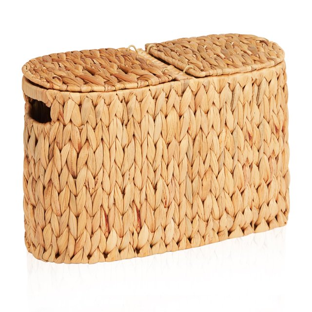 Portarrollos Basket FairyHaus de mimbre para papel higiénico, 40 x 17 x 28 cm