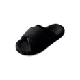 thumbnail image 2 of Willtoo Slippers for Women Memory Foam House Bedroom Corduroy Crossbands Open Toe Slides Sandals Shoes Comfy Trendy Gift for womens Anti-Skid sole, 2 of 3