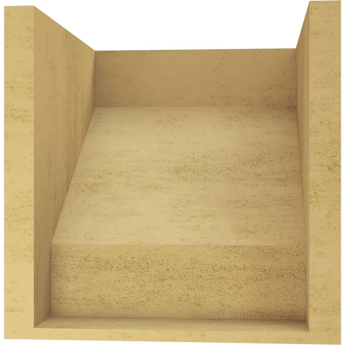 11"W x 11"D x 11"H Wide Clemmons Rough Cedar Woodgrain TimberThane Corbel, Primed Tan
