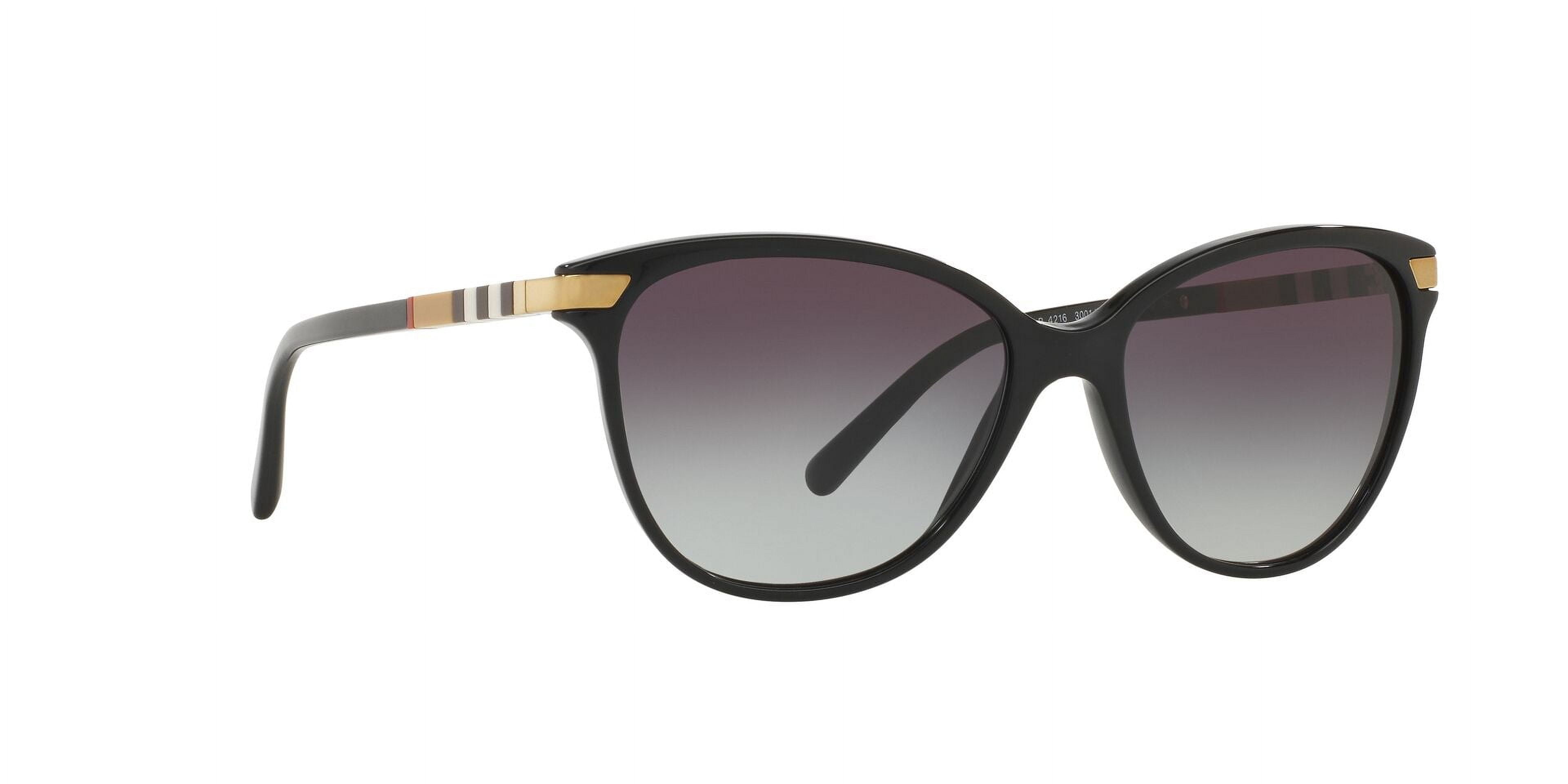 Burberry Women's Black Cat Eye Sunglasses w/ Flex Hinges - BE4216 30018G - Made in Italy