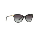 thumbnail image 3 of Burberry Women's Black Cat Eye Sunglasses w/ Flex Hinges - BE4216 30018G - Made in Italy, 3 of 3