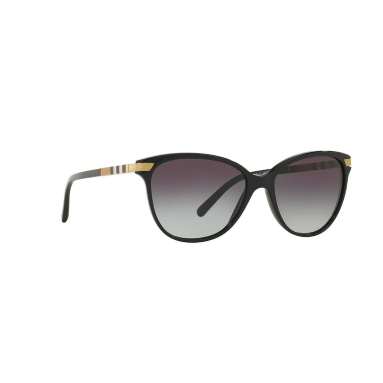 Free Shipping! Burberry Women's Black Cat Eye Sunglasses w