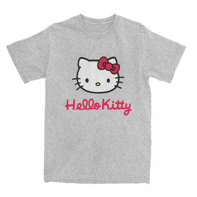 Sanrio-camisetas de Hello Kitty para hombres y mujeres, accesorios Vintage, camisetas de algodón, ropa para todas las estaciones