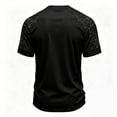 thumbnail image 5 of Men Gothic Halloween Tee Crew Neck Short Sleeve T-Shirt, Reaper Skull Wings 3D Graphic Print, Vintage Streetwear Tops, 5 of 5