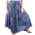 thumbnail image 1 of Jupe Longue Maxi Boho Imprimée Taille Haute Ourlet Asymétrique pour Vacances à la Plage Rouge m, 1 of 6