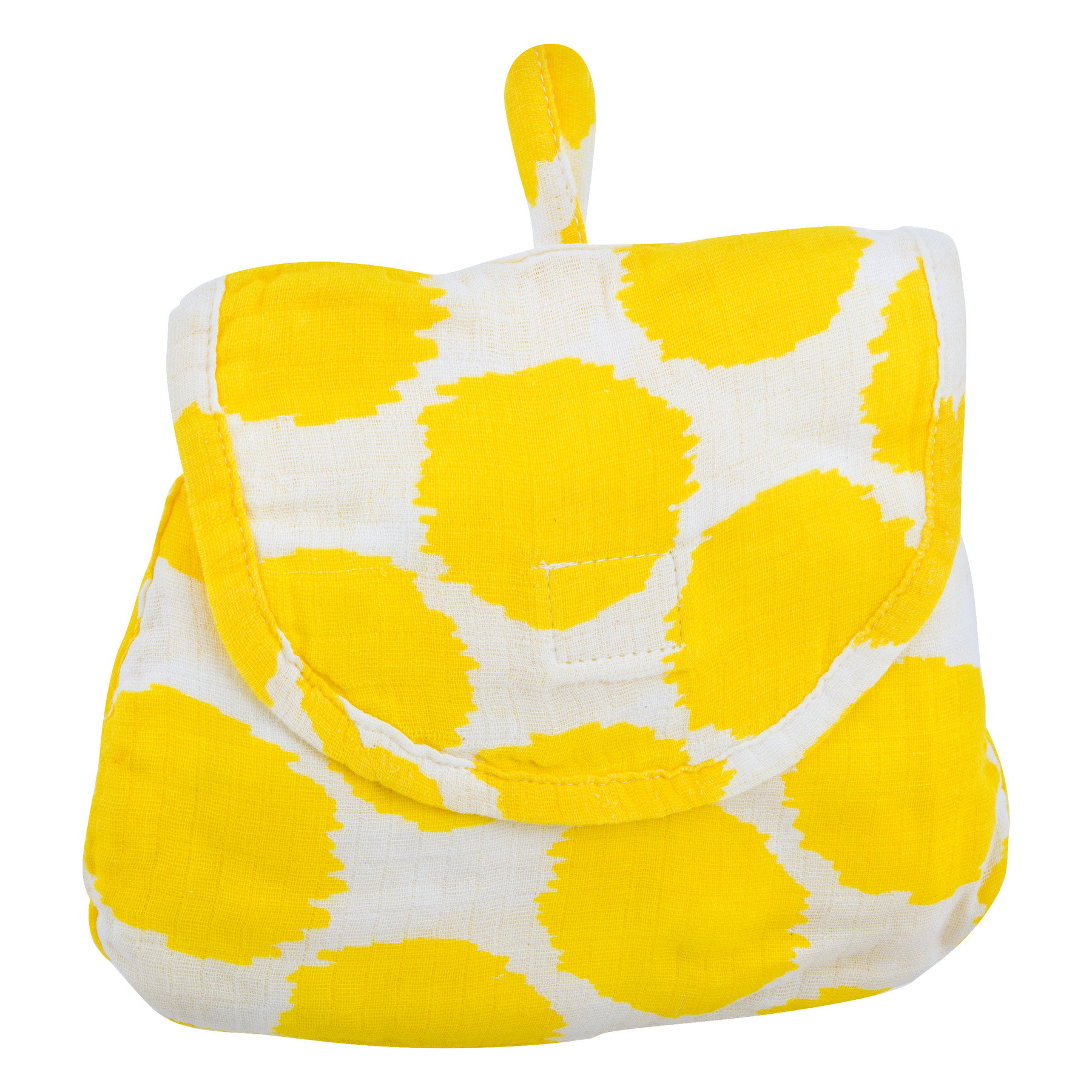 Bacati Muslin Nursing Privacy Cover, Ikat Zigzag Yellow Dots, 1.0 CT