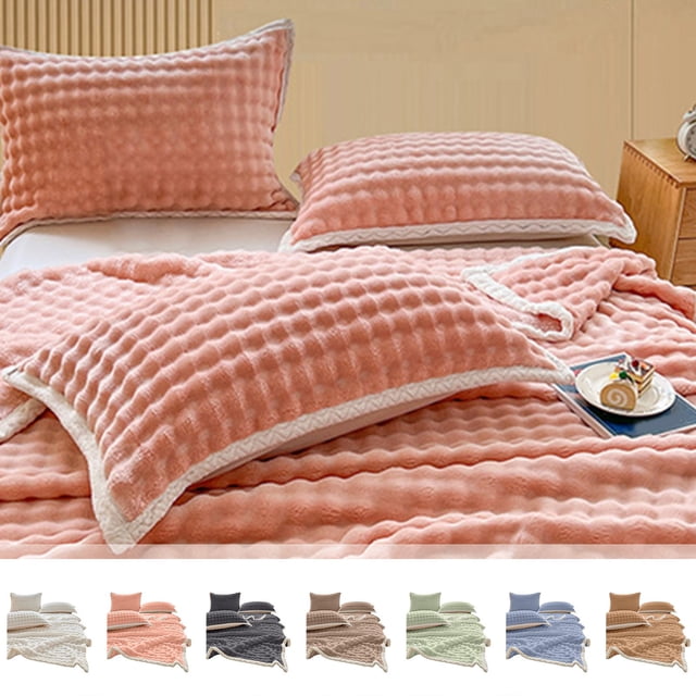 Manta de forro polar suave de terciopelo doble cara | Lanzamiento cálido para todas las estaciones 39x59in | Mullido, transpirable, sin bolos, lavable a máquina | Colores sólidos para sofá, cama