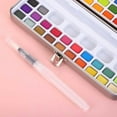 thumbnail image 6 of Daiosportswear Complete Portable Solid Watercolor Paint Set, 48 Vibrant Colors, Easy-to-Carry Case, High-Quality Pigments, Ideal for Beginners & Pros, Sketching & Painting, Art Supplies Kit with Brush, 6 of 6