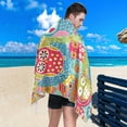 thumbnail image 4 of Dreamtimes Cute Owls Beach Towel Super Soft Microfiber Sand Free Beach Towels, Oversized Camping Pool Towel, Lightweight, Breathable & Quick Dry Towels, 31x71in, 4 of 7