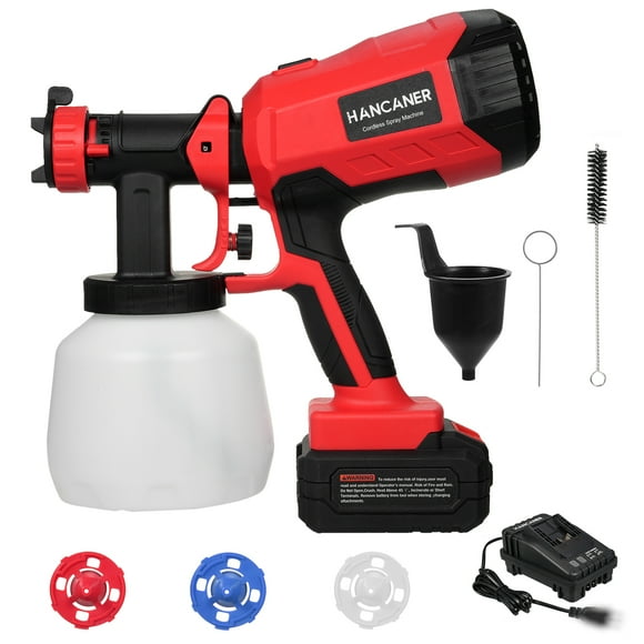 Flush coater,4000mah Batteries 3 Nozzles Use Wall Coater Fence Paint 3 Spray Batteries 20v 1200ml Paint Patterns Use Spray Patterns Coater Paint Dsfen Metal Floor Paint 1200ml 3 Buzhi