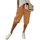 thumbnail image 4 of WILLBEST Pantalones Casuales para Mujer, Cómodos, a La Moda, Lisos, con Bolsillos Grandes, Elásticos, Capri para Uso Diario Mediana, 4 of 5