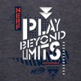 thumbnail image 3 of CafePress - Nerf Play Beyond Limits Long Sleeve T Shirt - Mens Hooded Shirt, 3 of 3