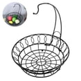 thumbnail image 2 of Cesta De Frutas Redonda Tazón De Frutas Multipropósito Soporte De Soporte Con Cable Organizador Colgador De Plátano Para Pan Merienda Frutas Verduras Almacenamiento De Exhibición Vogacara HA013135-00, 2 of 7